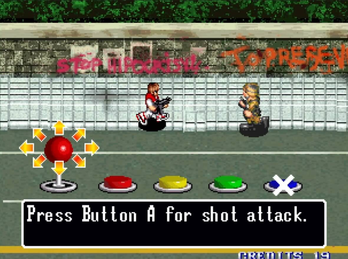 Shock Troopers 2nd Squad - геймплей игры Arcade